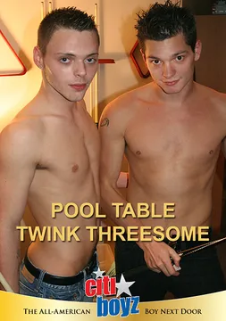Pool Table Twink Threesome